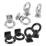 4PCS T Track Mount Tie Down Anchor M8 Sturdy Stainless Steel T Slot Bolt Tie Down Rings for Holding Bungee Cord Rope Hooks