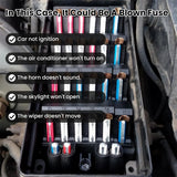 120pcs Torpedo Shaped Fuses Set 5A 8A 10A 16A 20A 25A 30A 40A for Protect Automotive Circuits for Old Style Classic Cars