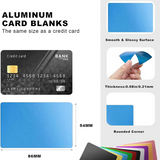 E-Easy To Use-Laser Engraving Blanks, For CNC Engraving, Laser Crafting, Multipurpose Metal Business Cards. DIY Gift Cards