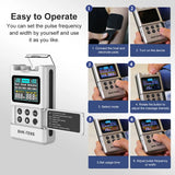 Tens Massager Ems Muscle Stimulator Acupuncture Electrical Pads Pulse Low Frequency Physiotherapy Slimming Machine Health Care