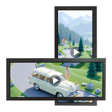 12.3inch 1920x720 850nits IPS High Brightness Advertising LCD Monitor Support USB Auto Play,270° Rotation