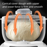 250W Smart Fermentation Function Mixer Machine 7L Automatic Dough Mixer Home Appliance for Bread Pizza Dough Kneading Kitchen