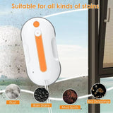 Automatic Electric Window Cleaning Robot 5.3KPa Suction 0.6L Water Tank Spray Glass Cleaning APP Remote Control For Household
