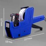1 Roll Labels + 1 Ink Digital Tag Printer MX-5500 8 Digits Display Handheld Labeler Office Supermarket Price Label Printer