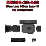 NK008 Digital Infrared Night Vision High-definition Tactical Hunt Telescope Full Dark Photography Recording 5X Scope Monocular