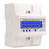 Dds024 Three-Phase Backlight Display Household 380V Rail-Type Watt-Hour Meter 4P Watt-Hour Meter 5-100A 400V