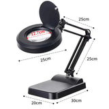 Suitable for electronic repair and precision work X02-7, 30x magnification desk lamp with LED light