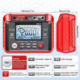 MH13 Megohm Meter Tool Ohm Tester Digital Multimeter Insulated Ground High Voltage 2000 Count Resistance Tester