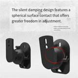 6 Sets Soundbar Speaker Mount Brackets, Wall Rack Audio Stand For Surround Sound