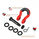 Off Road Vehicle Trailer Hook 3/4 Bow Shaped Release Buckle Horseshoe Buckle U-shaped Hook Tank 300 Wrangler