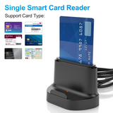 USB Smart Card Reader ATM Tax Return Card Reader Portable Convenient Card Reader