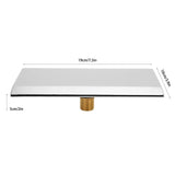 Waterfall Tub Spout G1/2 External Thread SPA Bathroom Pool Swimming Pool Silver Wall Mounted Waterfall Water Outlet Nozzle