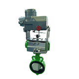 EPDM NBR FKKM Industrial Pneumatic Butterfly Valve Pneumatic Actuator with Positioner