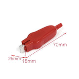 Alligator Clip New 20A PVC Sheathed Nickel-plated Iron Alligator Clamp DIY Test Lead Crocodile Electrical Clip Electrical Tool