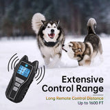 Dog Shock Collar with Remote Control, Rechargeable Dog Training Collar, IPX7 Waterproof E Collar for Dogs with 4 Safe Modes X-13