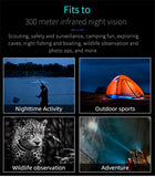 NV4000 4K UHD Tactical Camera Handheld Monocular Telescope 300M Infrared Night Vision for Hunting 36M Pixels 8X Digital Zoom