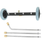 Undercarriage Cleaner Stainless Steel Brass 4000 Psi Undercarriage Cleaner Water Broom 1/4in Quick Connect for Home Road Car