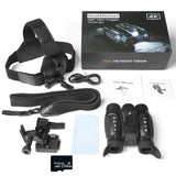 NV8100 4K UHD 36MP Head-mounted Tactical Telescope Camera Naked-eye 3D Infrared Night Vision Binoculars for Hunting Camping
