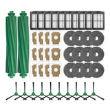 For Irobot Roomba Plus 405/505 Combo Vacuum Replacement Parts- Main Side Brush, HEPA Filter, Dust Bag, Mop Cloth Ac