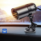 Car Heater Air Cooler Fan 12V 24V 150W Fast Heating Rotatable Defogger Defroster Vehicle Windscreen Demister Fan for Automobile