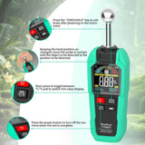 MASTFUYI Digital Wood Moisture Meter 0-100% RH Range Wood Humidity Tester Record Humidity Auto Detect Timber Damp Detector