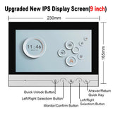 Unit Home Video Intercom for Apartments Residential Intercom Doorbell 9inch Wifi Video Door Phone System with RFID Card Unlock