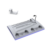 Charging Stand, Multifunctional LED Cooling Stand With Charging Station, 2 Controllers For PS5 PS5 SLIM Console