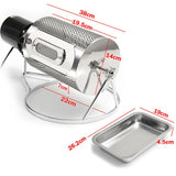 Electric Coffee Roaster Stainless Steel Coffee Bean Roast Machine Popcorn Nuts Grains Beans Baking Rotation 40W