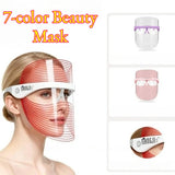 7-color Beauty Mask Home Spectrometer Rechargeable Facial Masks Color Light Instrument Portable Skin Rejuvenation Beauty Device
