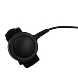 FBI High Sensitive Tactical Dual PTT Mic Throat Air Tube Headset Microphone for Baofeng UV-5R UV82 888S Kenwood Portable Radio