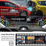 2023 new 4K+2K Dual cameras touchscreen driving recorder with Wifi car gadgets Front And rear Dash Cam
