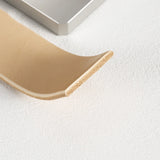 1Pcs Vegetable Tanned Leather Cutting Strip Manual DIY Leather Tool Belt Edge Trimmer Semi-circular Metal Belt Flying Edge Tool