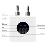 Massage Oil Heater Double Bottle Electric Lotion Cream Heater LED Display Baby Bottles Sub Bottled For Family Professional Salon