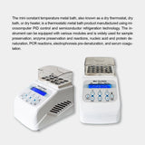 M-JSY-H Mini Thermostatic Dry Bath Incubator Portable Lab Heater with Heating Block for 0.2/0.5/1.5/2ml Tubes