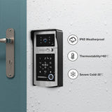 Wifi Tuya 7 Inch Touch Screen Wifi Video Doorbell Smart Home Video Intercom Kit Add HD Camera APP Fingerprint Password Unlock