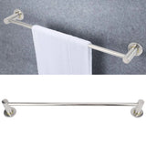 57CM Towel Bar Stainless Steel Wall-Mounted Towel Holder Rack Hanger Storage Bathroom Shelf