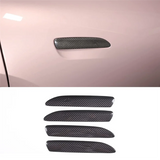 For Taycan 2019-2022 Dry Carbon Fiber Car Exterior Door Handle Cover Trim Accessories, 4PCS