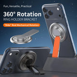 Adjustable 360° Rotation Mobile Phone Metal Magnetic Holder for Magsafe Detachable Strong Magnet Stand for iPhone 17/16