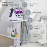 Beauty Salon Trolley Home Use Pedestal Rolling Cart Multifunction Wheel Aluminum Stand Beauty Equipment Storage Cart
