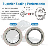 For Dexter 10K 12K 15K For ALKO 10K-16K Rockwell 12K-16K Oil Seal Bearing 010-056-00 091023 568217 For Axles 3.125" X 4.506