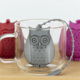 20pcs Silicone Tea Infusers Creative Owl Reusable Tea Strainer Ball