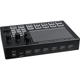 1080p 4 Ports HDMI Video Switcher with Screen Mic Line in Audio Mixing PIP for PC Camera Live Streaming Video Capture Recording