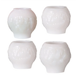 NEW ARRIVAL 4PCS Christmas Day Snow Scene Ball Candle Molds Silicone Mould for Relief Sphere Plaster Making Handmade Soap