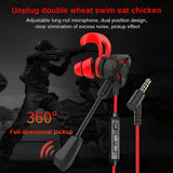 Fashion Gaming Headset With Microphone Pluggable In-ear Mobile Phone Computer Wired Headset for Games Sports Driving