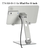 Portable Folding Magnetic Aluminum IPad Charger Stand Tablet Charger Holder for IPad 11 13 Inch M4 2024