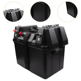 Battery Box Battery Storage Premium Smart Battery Box Multifunctional for Kayaks Lawn and Garden Travel Trailer Camping RV