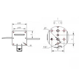 YDI-J56 Electric Scissors Industrial Metal Servo Cutter 0-140mm PWM Control 5V 30KG Servo