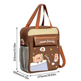 Multifunctional Capybara Crossbody Bag Multiple Pockets Large Capacity Books Bag Handbag Students
