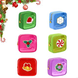 New Pack of 6/12 Holiday Themed Organizers Bags Measuring 5.91x2.55x5.91inches Great for Stocking Stuffers and Gifts