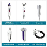 Oxygen 6 in 1 Hydro DermabrasionAqua Peeling Cleansing SPA Salon Skin Care BIO RF Sprayer Oxygen Injection Machine